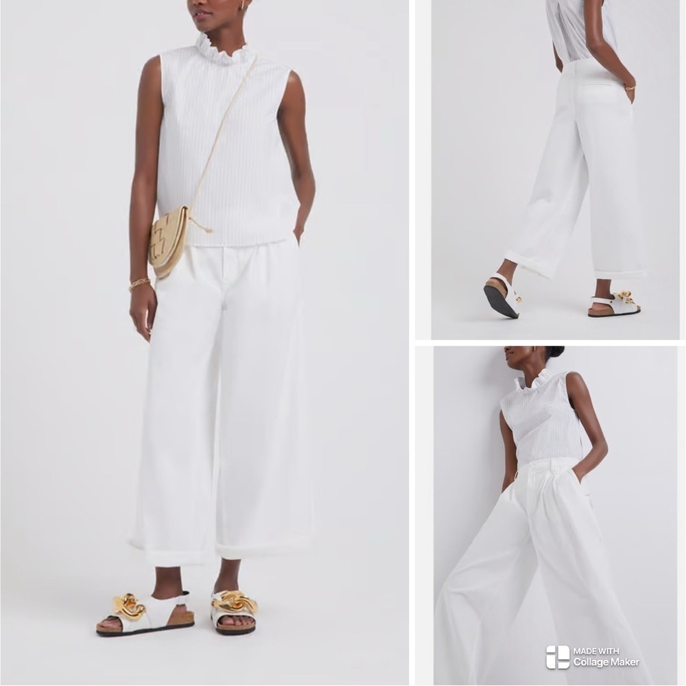 Mother the Pouty Prep Crop Cuff Breaking Waves​